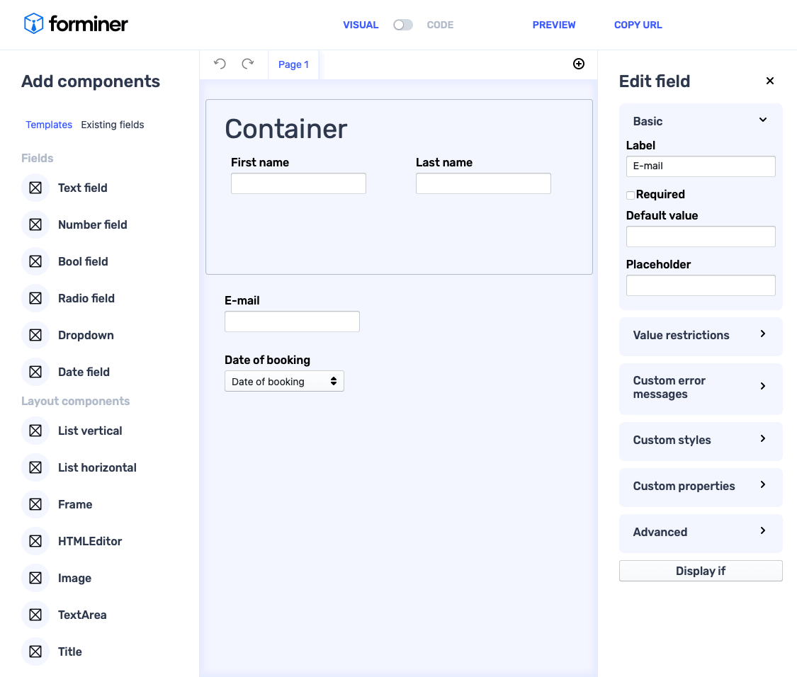 Forminer UI